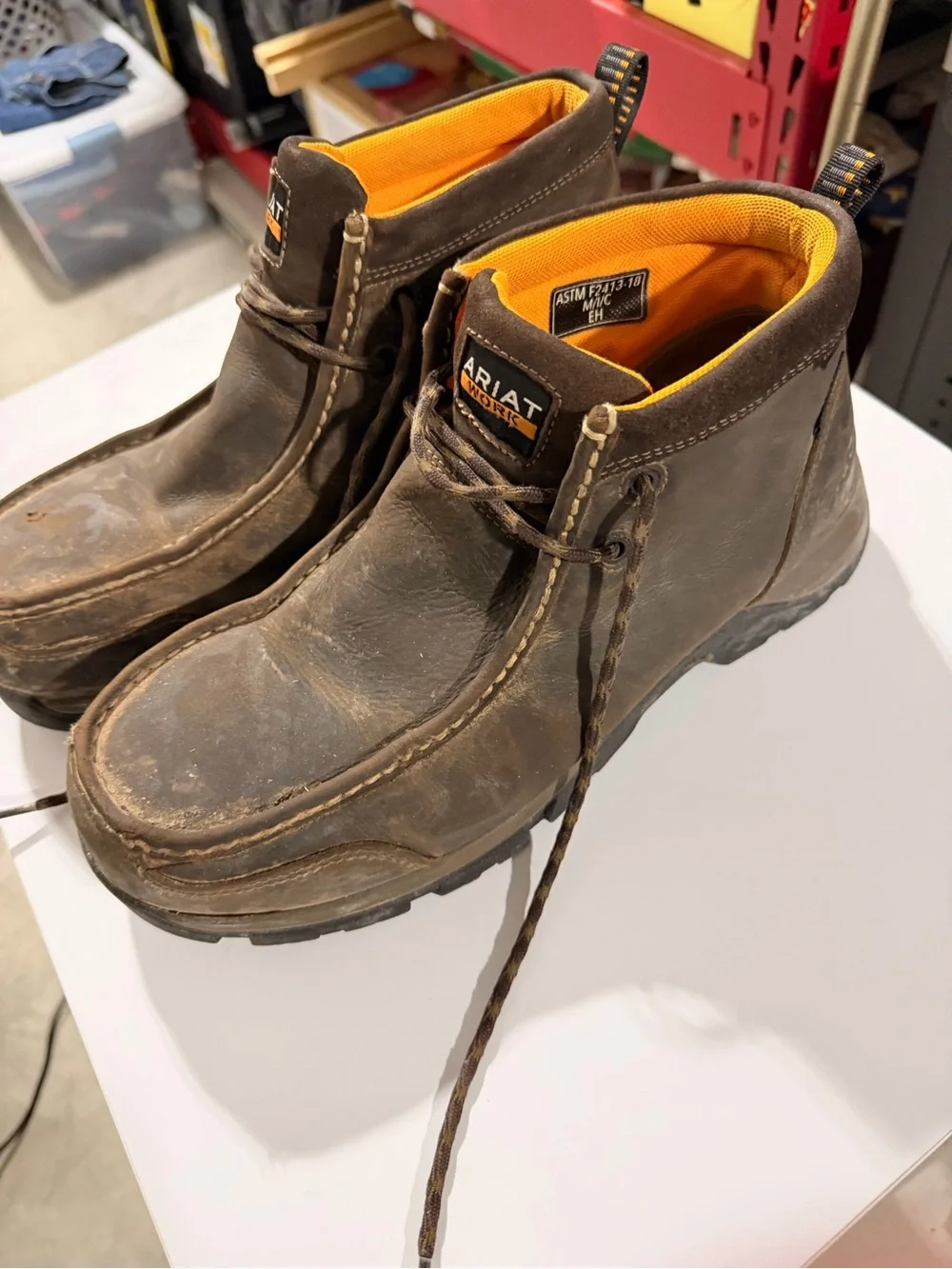 Ariat Brown Leather Chukka Boots Waterproof
